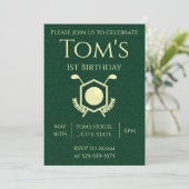 ゴルフ1st誕生日 招待状 (スタンド正面)