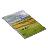 ゴルフ2パーソナライズな退職パーティーの来客名簿 ノートブック (右側)