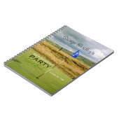 ゴルフ2パーソナライズな退職パーティーの来客名簿 ノートブック (左側)