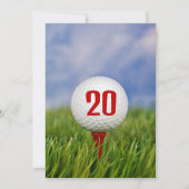 ゴルフ20thバースデーパーティー 招待状 (正面)