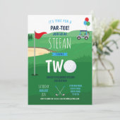 ゴルフ2ndバースデーツゴルフ招待状おもしろい 招待状 (スタンド正面)