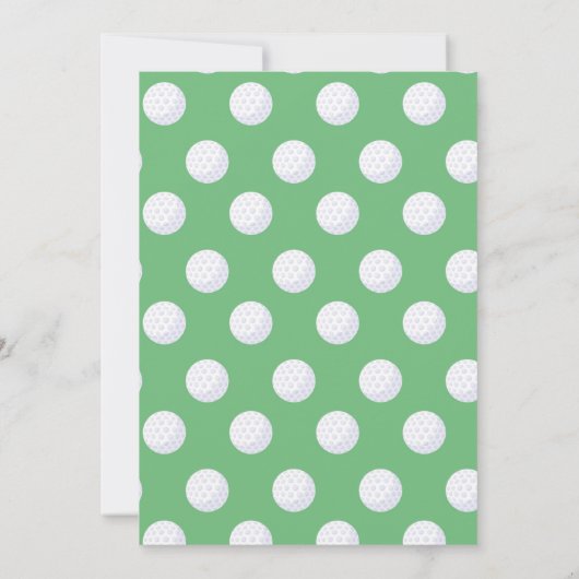 ゴルフ2ndバースデーツゴルフ招待状おもしろい 招待状 (裏面)