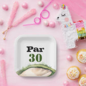 ゴルフ30歳の誕生日パーティー ペーパープレート (パーティー)