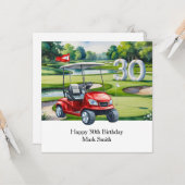 ゴルフ30thバースデーオンゴルフコース カード (正面/裏面インサイチュ)