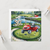 ゴルフ30thバースデーオンゴルフコース カード (正面/裏面インサイチュ)