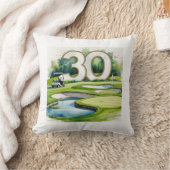 ゴルフ30thバースデーオンゴルフコース クッション (ブランケット)