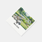 ゴルフ30thバースデーパーティー30歳パーティー スタンダードカクテルナプキン (角)