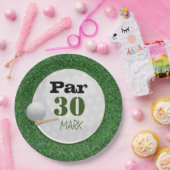 ゴルフ30thバースデーパーティー30歳パーティー ペーパープレート (パーティー)