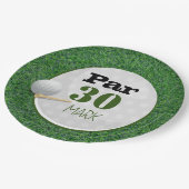 ゴルフ30thバースデーパーティー30歳パーティー ペーパープレート (アングル)