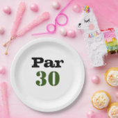 ゴルフ30thバースデーパーティー30歳パーティー ペーパープレート (パーティー)