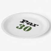 ゴルフ30thバースデーパーティー30歳パーティー ペーパープレート (アングル)