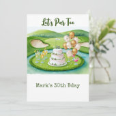 ゴルフ30thバースデーパーティー30歳パーティー 招待状 (スタンド正面)