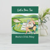 ゴルフ30thバースデーパーティー30歳パーティー 招待状 (スタンド正面)