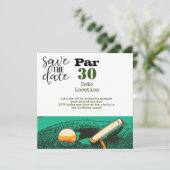 ゴルフ30th誕生日パーティー 招待状 (スタンド正面)