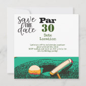 ゴルフ30th誕生日パーティー 招待状 (正面)