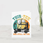 ゴルフ30th誕生日30まだパー30イおもしろいーで カード (正面)