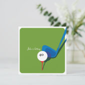 ゴルフ40歳の誕生日-まだスウィング！ 招待状 (スタンド正面)