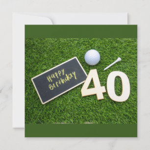 ゴルフ40th誕生日と単語ハッピーバースデーゴルファー