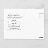 ゴルフ40th誕生日ゴルフパーティーの日付を保存 ポストカード (裏面)