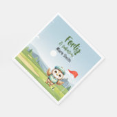 ゴルフ40th誕生日パーティーゴルファー誕生日 スタンダードランチョンナプキン (角)