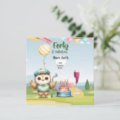 ゴルフ40th誕生日パーティーゴルファー誕生日 招待状 (スタンド正面)