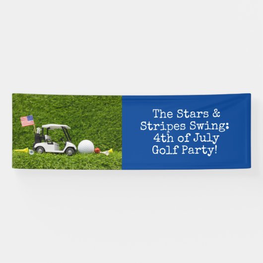 ゴルフ4th 7月独立記念日ゴルファーパーティー 横断幕 (横)