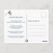 ゴルフ50thバースデーパーティー水の色 ポストカード (裏面)