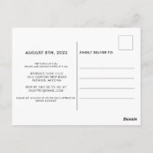 ゴルフ50th誕生日パーティーへの招待 ポストカード (裏面)