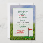 ゴルフ50th誕生日パーティー 招待状 (裏面)