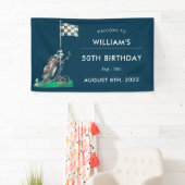 ゴルフ50th誕生日パーティー 横断幕 (インサイチュ)