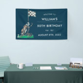 ゴルフ50th誕生日パーティー 横断幕 (トレードショー)