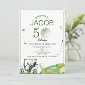 ゴルフ50th誕生日招待状 招待状 (スタンド正面)