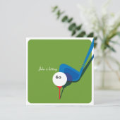 ゴルフ60歳の誕生日 - まだスイング中！ 招待状 (スタンド正面)