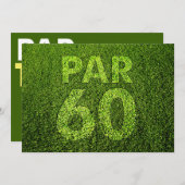 ゴルフ60thバースデーパーティー 招待状 (正面/裏面)