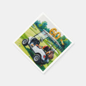 ゴルフ60th誕生日パーTeeゴルファーパーティー スタンダードカクテルナプキン (角)