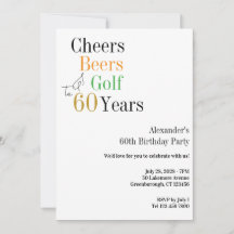 ゴルフ60th誕生日応援とビールミニマル