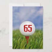 ゴルフ65thバースデーパーティー 招待状 (正面)