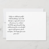 ゴルフ70位誕生日実在マン遊ゴル 招待状 (裏面)