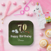 ゴルフ70thゴルフバースデーパーティー紙プレート ペーパープレート (パーティー)