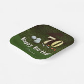 ゴルフ70thゴルフバースデーパーティー紙プレート ペーパープレート (傾斜あり)