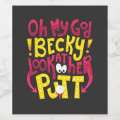 ゴルフ – ああ私の神ベッキー ワインラベル (シングルラベル)
