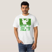 ゴルフ – あなたが盗んだように運転 Tシャツ (正面フル)