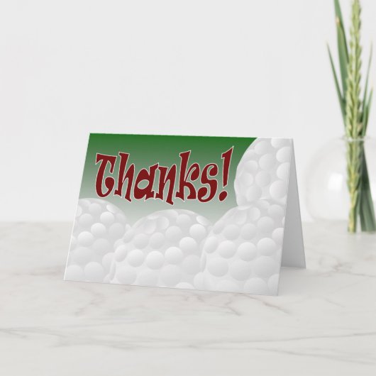 ゴルフ – ありがとう！ サンキューカード (正面)
