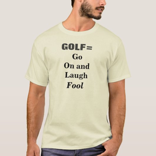 ゴルフ おもしろ スポーツ ゲーム Tシャツ (正面)