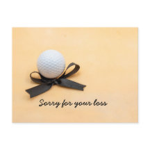 ゴルフ お悔やみ 黒いリボンであなたの損失を残念に思います