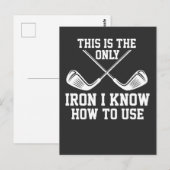 ゴルフ - これが唯一の鉄 ポストカード (正面/裏面)