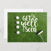 ゴルフ すぐ回復してね ポストカード (正面/裏面)