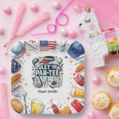 ゴルフ アメリカ ゴルフ パーティー 4th of July 紙皿 (パーティー)