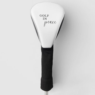 ゴルフ・イン・ピース・ラウンド・金ゴールド・ヘッド・カバー ゴルフヘッドカバー