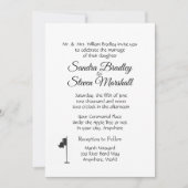 ゴルフ ウェディング テーマ 招待状 (正面)